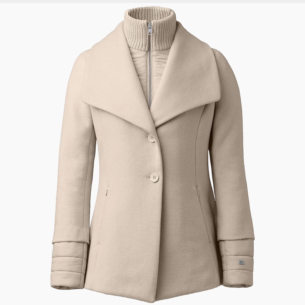 NEW Soia & Kyo Frieda Layered Wool Coat